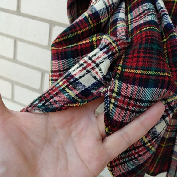 Vintage 50s Deacon Brothers Plaid Viyella Shirt with Pearl Buttons 44" Bust - Picture 10 of 12